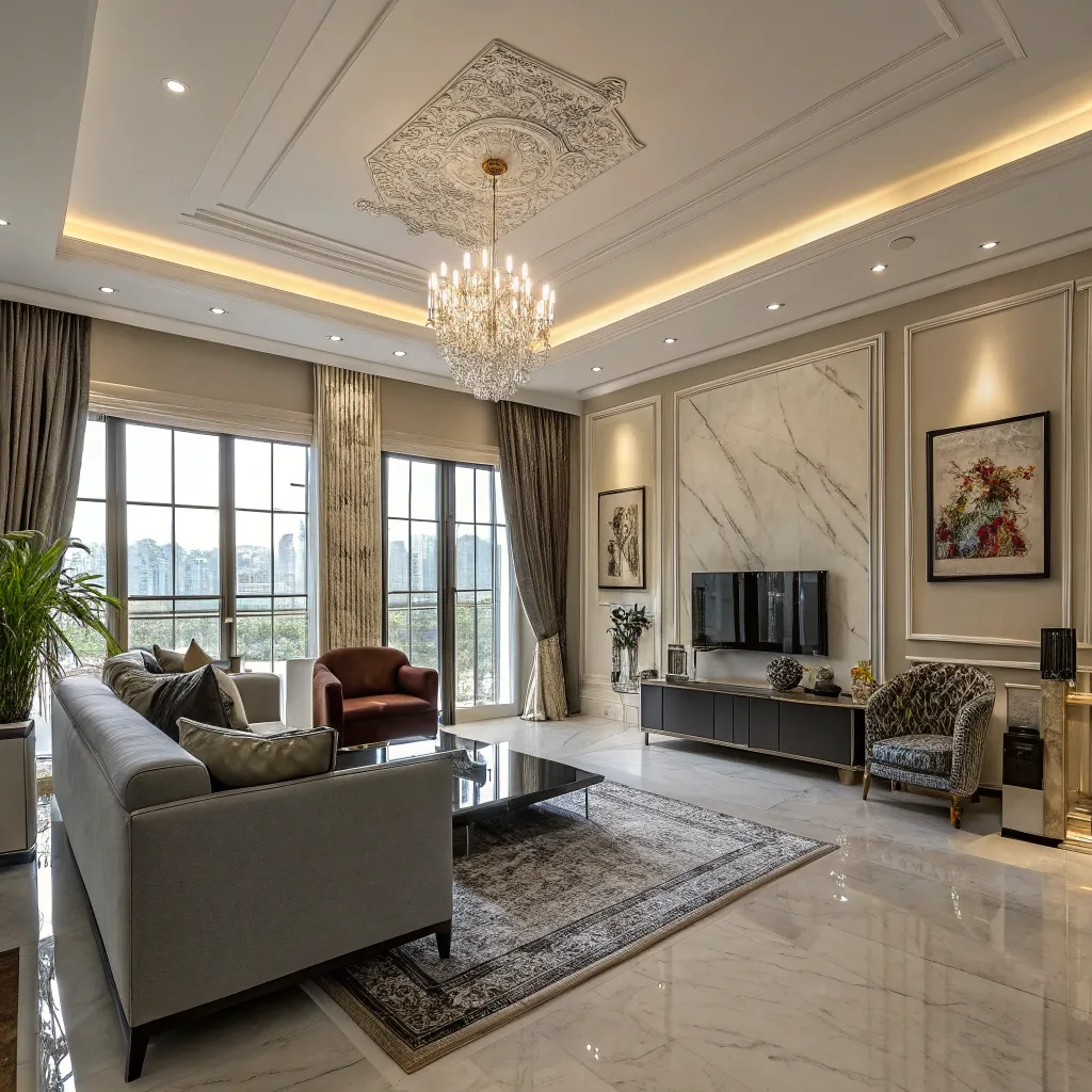 Luxury living room renovation